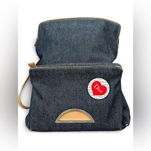 Vintage Christian Dior denim rare canon malice pearl backpack